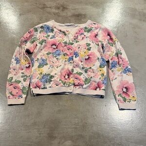 H&M Beige floral cardigan